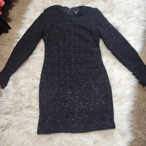 Express metallic tweed dress- XS